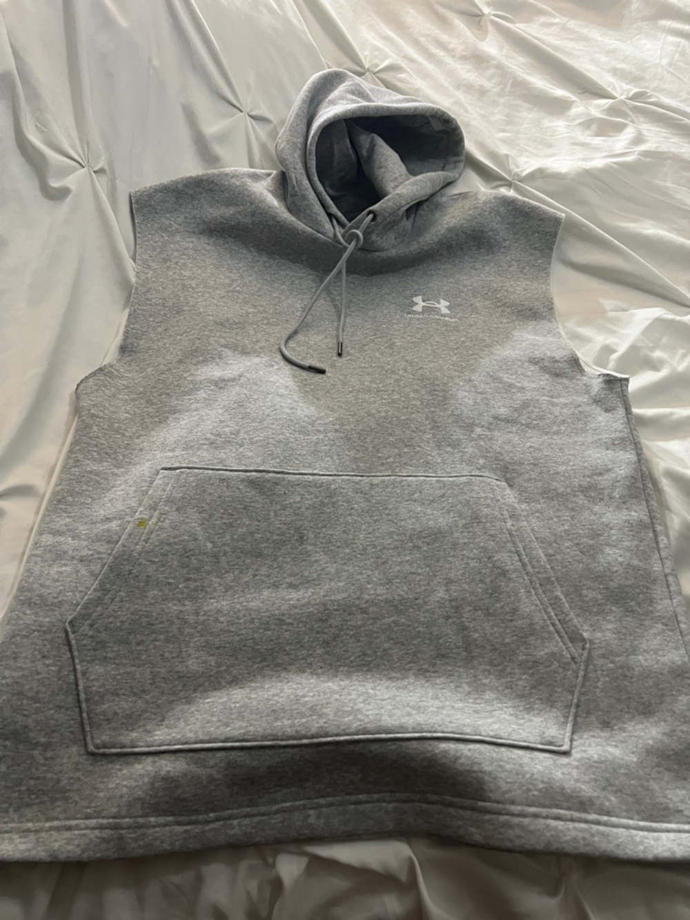 Under Armour Light Gray Sleeveless Hoodie